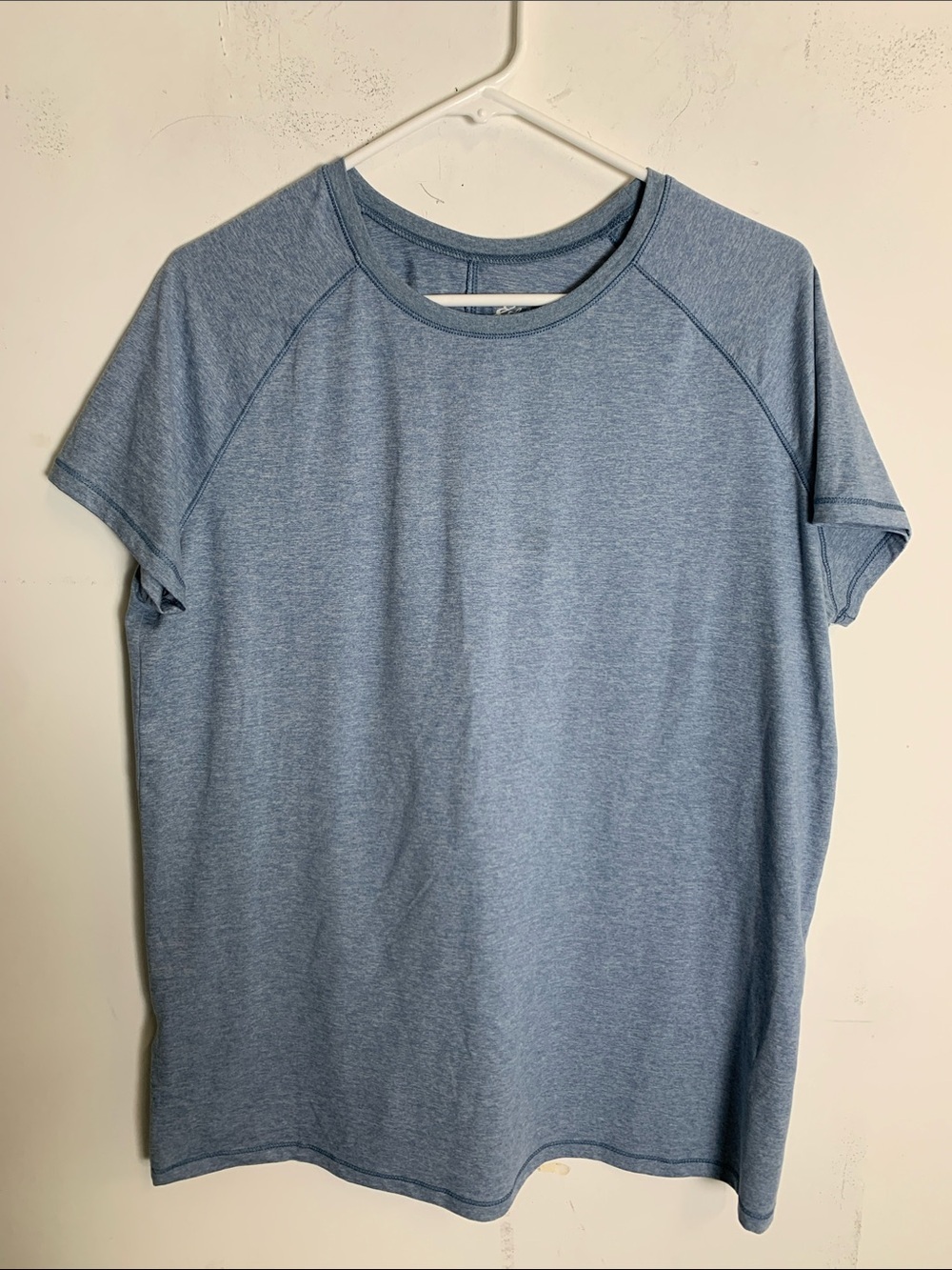 Eddie Bauer Light Heather Blue Short Sleeve Crew Tee